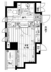 メインステージ日本橋箱崎Ⅱの物件間取画像